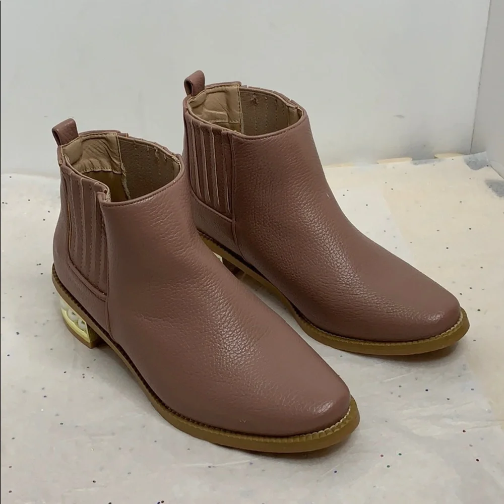 Catherine Malandrino Faux Pearl Ankle Boot